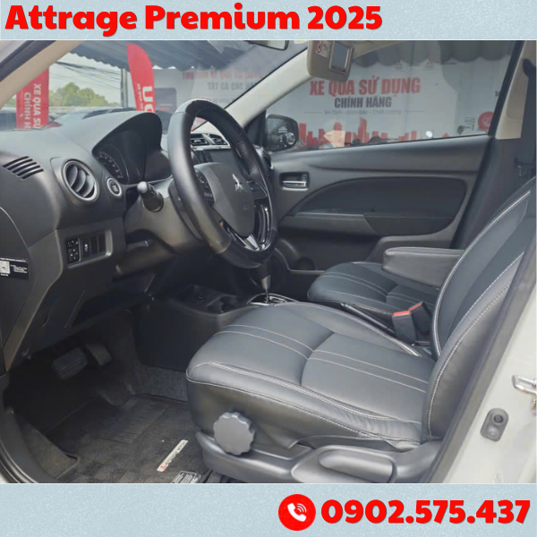 Mitsubishi Attrage Premium 2025 Qua Sử Dụng Chính Hãng